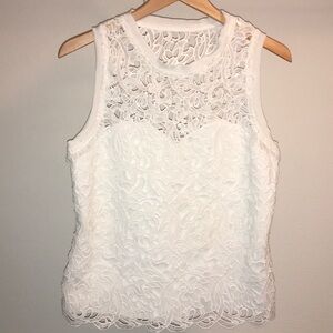 Cute white open designed front and back blouse